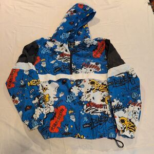 Screenshot Streetwear Windbreaker  Jacket Cartoon, Hip Hop Pullover L